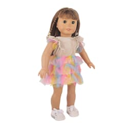 Cute Princess Doll Dress Clothes For American 18 Inch Girl Dolls Bow Skirt For 43cm Baby New Born&OG,Life Girl Doll KId's Gift