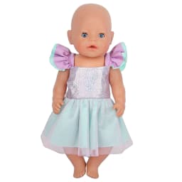 Cute Princess Doll Dress Clothes For American 18 Inch Girl Dolls Bow Skirt For 43cm Baby New Born&OG,Life Girl Doll KId's Gift