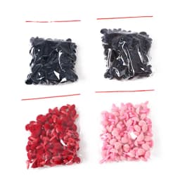 10pcs/bag 12*14mm Hot Craft DIY Tool Safety Plastic Triangle Nose Velvet Bear Buttons Dolls Accessories