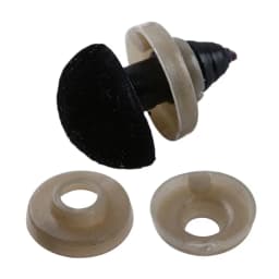 10pcs/bag 12*14mm Hot Craft DIY Tool Safety Plastic Triangle Nose Velvet Bear Buttons Dolls Accessories