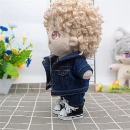 10CM Doll Clothes Fashion Tops Denim Jacket Casual Wears Jeans Pants For 1/12 Dolls Clothes Accessories Kids Toys