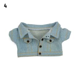 10CM Doll Clothes Fashion Tops Denim Jacket Casual Wears Jeans Pants For 1/12 Dolls Clothes Accessories Kids Toys