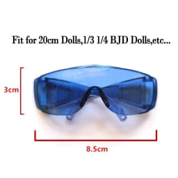 20CM Plush Doll Glasses Colorful Ski Goggles Sunglasses Y2k Style Miniature Eyeglasses For 60CM BJD Dolls Accessories