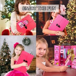 73pcs Set Doll Accessories Playsets Include Wardrobe Shoes Rack Evening Dress Fashion Top and Pants Necklace Christmas Gift