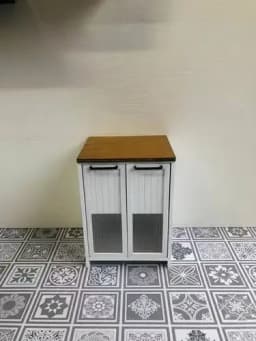 Mini Kitchen 1:6 Bjd Doll House Furniture Blythe Miniature Sink Cabinet Locker Material Table New Diy Miniature Dollhouse
