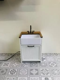 Mini Kitchen 1:6 Bjd Doll House Furniture Blythe Miniature Sink Cabinet Locker Material Table New Diy Miniature Dollhouse