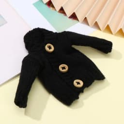 Doll Handmade Mini Knitted Sweater Coat 28cm-30cm Doll Accessories Winter Tops Casual Wear Clothes for 1/6 Dolls DIY Gift Toys