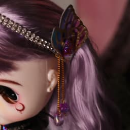 Outfits For ICY DBS Blyth Dolls Nabi Queen Dress With Headdress Butterfly Cosplay Suit 1/6 BJD Ob24 Anime Girl bratz