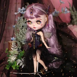 Outfits For ICY DBS Blyth Dolls Nabi Queen Dress With Headdress Butterfly Cosplay Suit 1/6 BJD Ob24 Anime Girl bratz