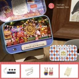 CUTEBEE Japanese Box Theatre Diy Dollhouse Kit Furniture Miniature Doll House Lighting Toys For Children Couple Birthday Gift
