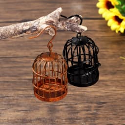 1:6 1:12 Micro Landscape Dollhouse Miniature Furniture Metal Bird Cage For Dollhouse Decor Dollhouse Birdcage Home Decoration