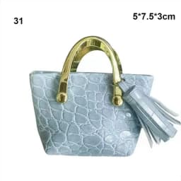 Fashion Miniature Handbag Lady Leather Purse Shoulder Bag For 1/6 BJD Dolls Outfits Accessories Dollhouse Girls Gift Toys