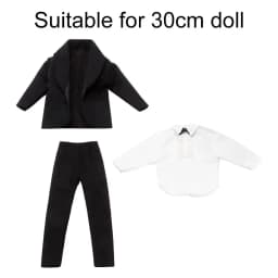 1 Set 1/6 Doll Clothes Male Doll Daily Wear Casual Suit Shirt Pants Wedding Party Suit Man Male Doll Suit Clothes