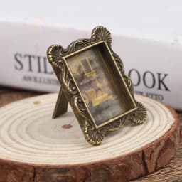Furniture Toys 1:12 Dollhouse Picture Frame Miniature European Vintage Photo Frame for Dollhouse Accessories Cute