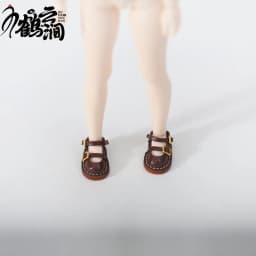 Mini Leather Shoes 1/6 1/8 1/12 OB11 Blyths Ob22 Ob24 Doll Shoes Double Shoes Shoes Toy Accessories 3.0 * 1.8cm