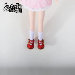 Mini Leather Shoes 1/6 1/8 1/12 OB11 Blyths Ob22 Ob24 Doll Shoes Double Shoes Shoes Toy Accessories 3.0 * 1.8cm