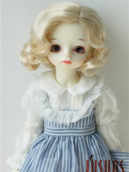 JD338 4-5' 5-6' 6-7' 7-8' 8-9' 9-10' Retro Monroe Wave Synthetic Mohair Doll Wigs 1/8 1/6 1/4 1/3 MSD SD DOD Blythes BJD Hair