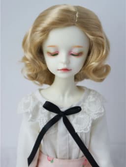 JD338 4-5' 5-6' 6-7' 7-8' 8-9' 9-10' Retro Monroe Wave Synthetic Mohair Doll Wigs 1/8 1/6 1/4 1/3 MSD SD DOD Blythes BJD Hair