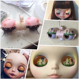 5Pcs Eye Mechanism T Fixer Bar Blythe Custom DIY Takara Eye Mechanism for 12inch RBL Blythe Doll Custom DIY Making Accessories