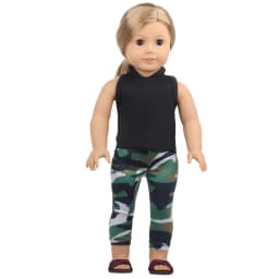 18-inch American Doll Clothes Set Disruptive Pattern Series Cactus Symble Weave Knit Fit 43 cm New Reborn Baby Dolls 1/3 Bjd Toy