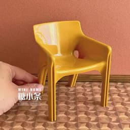 1:6 Dollhouse Mini Colorful Leisure Home Chair Model for Dollhouse Furniture Accessories