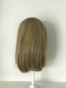 Latest Golden Sticked Hair Wig for 22inch Reborn Doll Long Strainght hair for 48-55cm Silicone Reborn Baby Dolls Hair Wig DIY