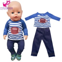 Baby Doll Rompers Slippers for 18 Inch Girl Doll Clothes Unicorn Pajama Set for Toys Doll Wear