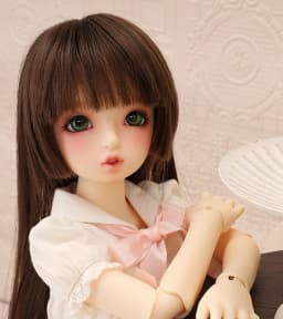 BJD doll hair wigs fashion bangs Long straight hair red black for 1/3 1/4 1/6 1/8 SD DD MSD YOSD BJD doll wig doll accessories