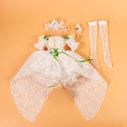 DBS Outfits For 1/3 BJD White Lace Dress Socks Pink Kimono Purple Skirt Clothes Anime Girls For SD DBS 62cm Doll