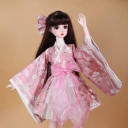 DBS Outfits For 1/3 BJD White Lace Dress Socks Pink Kimono Purple Skirt Clothes Anime Girls For SD DBS 62cm Doll