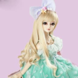 1/3 1/4 1/6 1/8 High Temperature Wire BJD Wig Blonde Wavy Hair For BJD Doll