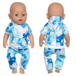 Doll Unicorn Romper Clothes for 40cm 43cm Born Baby Doll Wear Sets for 18 Inch Doll Coat Accessories Toys Wear