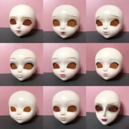 Rare Collection Makeup blyth Children Christmas pullip Gift Favor doll head diy accessories