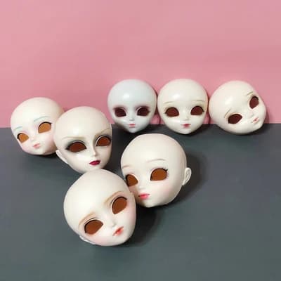 Rare Collection Makeup blyth Children Christmas pullip Gift Favor doll head diy accessories