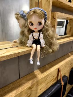 ICY DBS Blyth Doll outfit dress dress white shirt black pants red bow toy clothes