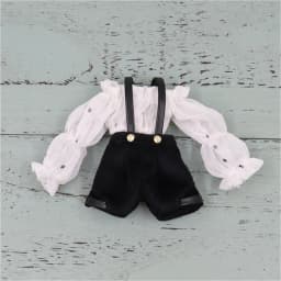 ICY DBS Blyth Doll outfit dress dress white shirt black pants red bow toy clothes