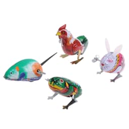 Kids Classic Iron Wind Up Toy Frog Rabbit Rooster Mouse Action Figures Toy For Children Kids Classic Toy