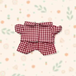 20CM Doll Clothes Fashion Striped Pajama Set Cotton Tops Shirt Pants For Idol Dolls Accessories Kids Dress Up Plush Toys Clothes