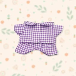 20CM Doll Clothes Fashion Striped Pajama Set Cotton Tops Shirt Pants For Idol Dolls Accessories Kids Dress Up Plush Toys Clothes