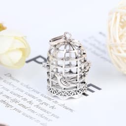 Micro Landscape Dollhouse Miniature Furniture Metal Bird Cage For Dollhouse Decor Dollhouse Birdcage Home Decoration
