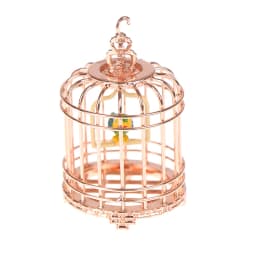 Micro Landscape Dollhouse Miniature Furniture Metal Bird Cage For Dollhouse Decor Dollhouse Birdcage Home Decoration