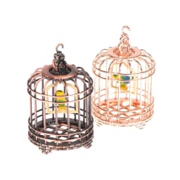 Micro Landscape Dollhouse Miniature Furniture Metal Bird Cage For Dollhouse Decor Dollhouse Birdcage Home Decoration