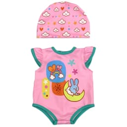 Baby Doll Clothes Red Hooded Clothes Pants Shirt Fit for 43cm Baby Reborn Dolls Boy Clothes for 18' Girl Doll Suit