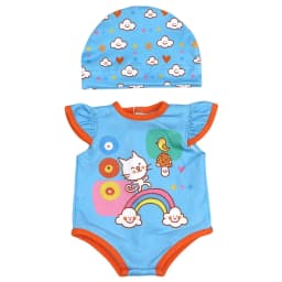 Baby Doll Clothes Red Hooded Clothes Pants Shirt Fit for 43cm Baby Reborn Dolls Boy Clothes for 18' Girl Doll Suit