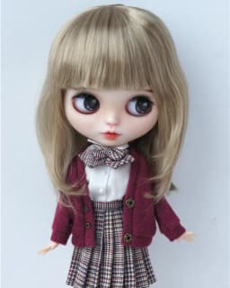 Jusuns BJD Hair JD045 9-10inch 10-11inch Long Nature Wave  Synthetic Mohair QBaby Wig  23-25cm 26-28cm Blythes Doll Accessories