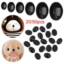 20/50pcs Crafts Plastic Oval Noses For Plush Dolls Toys For DIY Bear Animals Buttons Toys DIY Doll Safety Noses Accessories