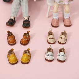 New Casual Handmade Cowhide Dolls Shoes Cute OB11 Shoes Leather 1/12 BJD Doll Shoes For obitsu11、GSC、body9、OB11 Doll boots