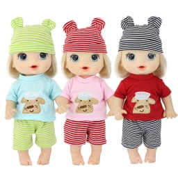 3pcs In 1, New Doll Clothes Suit For 12 Inch 30cm Baby Alive Doll Baby Doll Clotehs And Accessories