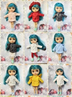 NEW 1pc Blyth Doll Clothes Fashionable Down Jacket for Blyth Azone OB23 OB24 1/6 Doll Accessories