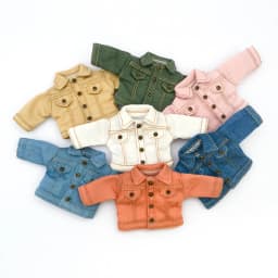 Handmade Ob11 Clothes Fashion Denim Jacket Coat Costume Doll Casual Outfit Accessories For 1/12bjd Dolls, Gsc, Obitsu11 Ymy Doll